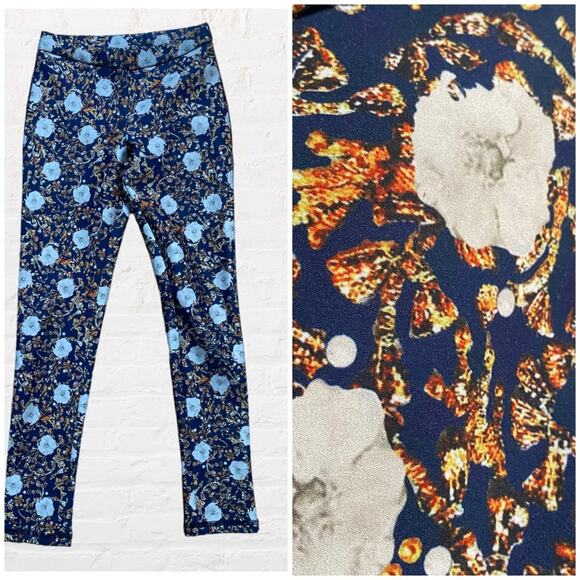 Cynthia Rowley floral print pants / leggings - Picture 1 of 7